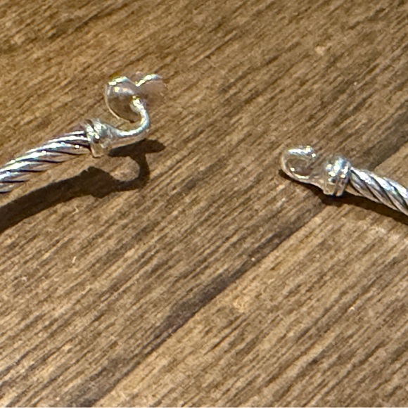 David Yurman Sterling/ Diamond Pave Heart Bracelet/ Pendant Set - Picture 4 of 11